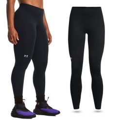Legginsy termoaktywne damskie Under Armour ColdGear Authentics ocieplane. Czarne legginsy damskie Under Armour, bez wzorów. Za 139.99 zł.