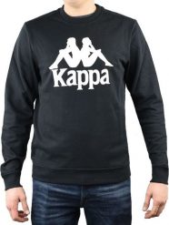 Kappa Bluza męska Sertum Rn Sweatshirt czarna r. M (703797-19-4006). Czarne bluzy męskie Kappa, m, bez wzorów, bez ramiączek, bez kaptura. Za 85.69 zł.