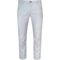 Spodnie Casualowe w Kratkę, Granatowo-Szare, Męskie -TO-ON- Zwężane, Chinosy. Niebieskie eleganckie spodnie męskie TO-ON, bez wzorów, z bawełny. Za 159.00 zł.