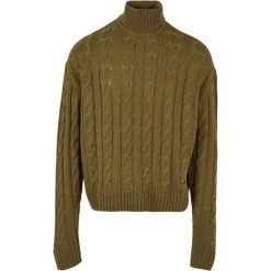 Sweter z golfem Urban Classics. Zielone swetry męskie Urban Classics, m, bez wzorów, bez kołnierzyka, bez ramiączek. Za 224.00 zł.