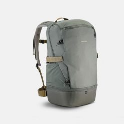 Plecak turystyczny Quechua Arpenaz NH500 30 litrów Ice Compartment. Szare plecaki męskie QUECHUA, bez wzorów, sportowe. Za 199.99 zł.