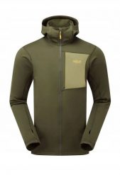 Bluza superflux hoody-army-m firmy RAB. Bluzy męskie Visent, m, bez wzorów, bez ramiączek, bez kaptura. Za 445.48 zł.
