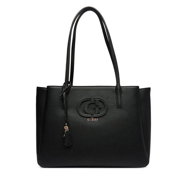 Torebka Guess. Czarne shopperki damskie Guess, z aplikacjami, bez dodatków. Za 359.99 zł.