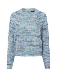 BOSS Orange Sweter z zawartością alpaki - Fiambella Kobiety Wełna niebieski|wielokolorowy, S. Niebieskie swetry nierozpinane damskie BOSS Orange, s, bez wzorów, z dzianiny, bez kołnierzyka, bez ramiączek. Za 549.95 zł.