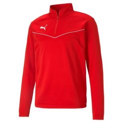 Bluza piłkarska męska Puma teamRISE 1 4 Zip Top. Białe bluzy męskie Puma, m, bez wzorów, sportowe, bez ramiączek, bez kaptura. Za 136.00 zł.