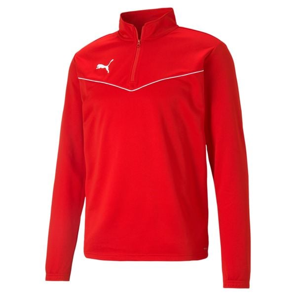 Bluza piłkarska męska Puma teamRISE 1 4 Zip Top. Białe bluzy męskie Puma, m, bez wzorów, sportowe, bez ramiączek, bez kaptura. Za 136.00 zł.