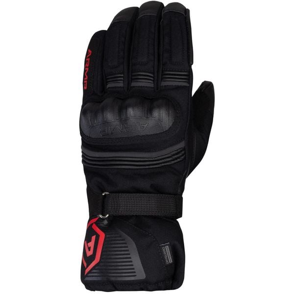 Rękawice rowerowe Armr Glove Kumaji 3.0 czarno-czerwone rozmiar L/9. Czarne rękawiczki damskie GPO GERMAN PRECISION OPTICS, bez wzorów. Za 460.45 zł.