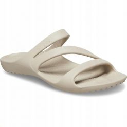 Klapki Dla Dorosłych Crocs Kadee II. Brązowe klapki męskie Crocs, bez wzorów, z materiału, bez zapięcia. Za 119.99 zł.