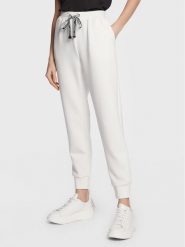 Gaudi Jeans Spodnie dresowe 311BD24008 Biały Regular Fit. Białe spodnie dresowe damskie Gaudi, bez wzorów, z dresówki. Za 619.99 zł.