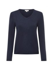Brookshire Sweter z dzianiny Kobiety Bawełna niebieski, S. Niebieskie swetry nierozpinane damskie brookshire, s, bez wzorów, z bawełny, klasyczne, bez kołnierzyka, bez ramiączek. Za 249.95 zł.