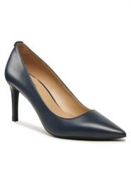 MICHAEL Michael Kors Szpilki Slina Flex Pump 40F2HNMP2L Granatowy. Niebieskie szpilki damskie MICHAEL Michael Kors, bez wzorów, ze skóry, bez obcasa, na szpilce, bez zapięcia. Za 549.99 zł.