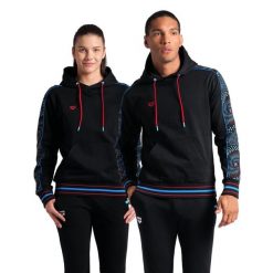 Bluza Arena Fireflow Hooded Sweat Inserts z kapturem. Czarne bluzy damskie ARENA, l, bez wzorów, z bawełny, sportowe, bez ramiączek, z kapturem. Za 313.07 zł.