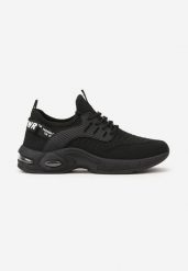 Czarne Buty Sportowe z Napisami Klymitheme. Czarne buty sportowe męskie Born2be, bez wzorów, bez zapięcia. Za 89.99 zł.