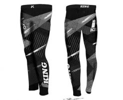 Legginsy King Pro Boxing Shadow Spats. Czarne legginsy damskie KING PRO BOXING, bez wzorów, z materiału. Za 298.50 zł.