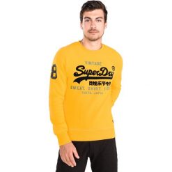 SuperDry Bluza Żółty. Żółte bluzy męskie Superdry, xxl, bez wzorów, z bawełny, bez ramiączek, bez kaptura. Za 312.95 zł.
