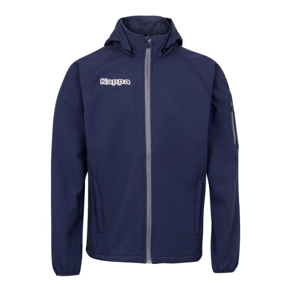 Kurtka softshellowa Kappa Valas. Niebieskie kurtki męskie Kappa, xl, bez wzorów, z poliesteru, bez kaptura. Za 319.70 zł.