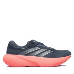 Buty do biegania adidas. Szare obuwie sportowe damskie Adidas, bez wzorów, bez zapięcia, do biegania. Za 649.99 zł.