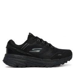 Buty do biegania Skechers. Czarne obuwie sportowe damskie Skechers, bez wzorów, bez zapięcia, do biegania. Za 305.99 zł.