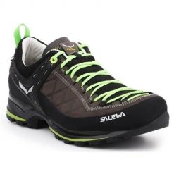 Buty trekkingowe męskie Salewa MS Mtn Trainer 2 L. Brązowe trekkingi męskie Salewa, z gumy, przed kostkę, bez zapięcia. Za 993.00 zł.