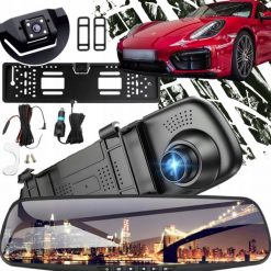 Wideorejestrator samochodowy kamera cofania w ramce full hd 4led lusterko. Wideorejestratory Dod Tech. Za 89.99 zł.