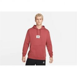Bluza sportowa męska Nike Air Jordan Essentials Statement Fleece. Czerwone bluzy sportowe męskie Nike, m, bez wzorów, z kapturem. Za 538.00 zł.