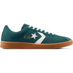 Buty sportowe męskie Converse As Classic Trainer. Zielone buty sportowe męskie Converse, bez wzorów, z zamszu, bez zapięcia, na fitness i siłownię. Za 490.00 zł.