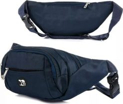 Beltimore Saszetka nerka UNISEX kodura pojemna solidna granatowa C28. Saszetki i nerki męskie Beltimore, bez wzorów. Za 39.59 zł.