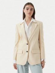 HUGO Marynarka Anetali 50560000 Beżowy Oversize. Brązowe marynarki i żakiety damskie Hugo, bez wzorów, z syntetyku, bez kołnierzyka, bez ramiączek. Za 1,349.00 zł.
