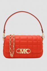 MICHAEL KORS Karolowa torebka MD Conv. Czerwone torebki do ręki damskie Michael Kors, bez wzorów, ze skóry, bez dodatków. W wyprzedaży za 859.99 zł.