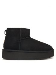 EMU Australia Śniegowce Stinger Micro Flatform 2.0 W13296 Czarny. Czarne śniegowce damskie Emu Australia, z wełny, bez zapięcia. Za 689.99 zł.