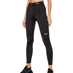 Legginsy damskie Everlast leonard. Czarne legginsy damskie EVERLAST, bez wzorów, z materiału. Za 203.70 zł.