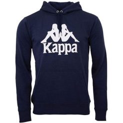 Bluza sportowa męska Kappa Taino. Niebieskie bluzy sportowe męskie Kappa, m, bez wzorów, z bawełny, bez kaptura, na fitness i siłownię. Za 89.99 zł.