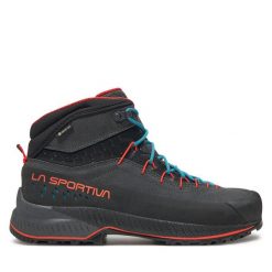 Trekkingi La Sportiva. Szare botki męskie La Sportiva, bez wzorów, sportowe, bez obcasa, bez zapięcia. Za 1,149.00 zł.