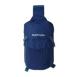 Plecak Nathan Run Sling 6 L. Niebieskie plecaki męskie Nathan, bez wzorów, sportowe. Za 461.00 zł.