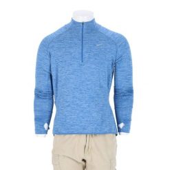 Second life - Męska jasnoniebieska bluza Dri-Fit - Jak nowy. Niebieskie bluzy męskie Nike, m, bez wzorów, sportowe, bez ramiączek, bez kaptura. Za 106.46 zł.