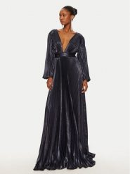 Babylon Sukienka wieczorowa S00813 Granatowy Regular Fit. Niebieskie sukienki damskie Babylon, s, bez wzorów, z syntetyku, wizytowe, bez kołnierzyka, bez ramiączek. Za 1,999.00 zł.