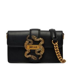 Torebka Just Cavalli. Czarne torebki do ręki damskie Just Cavalli, bez wzorów, bez dodatków. Za 614.99 zł.