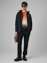 4F Spodnie casual joggery męskie - czarne XXL. Czarne spodnie materiałowe męskie 4F, bez wzorów, z tkaniny. Za 249.99 zł.