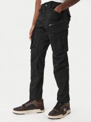 G-Star Raw Spodnie materiałowe Rovic D02190-5126 Czarny Regular Fit. Czarne spodnie materiałowe męskie G-Star Raw, bez wzorów, z materiału. Za 579.99 zł.