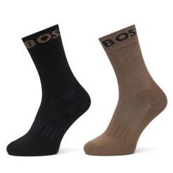 Skarpety długie BOSS. Czarne skarpety męskie Boss, bez wzorów. Za 49.99 zł.
