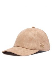 Guess Czapka z daszkiem AW5627 POL01 Beżowy. Brązowe czapki damskie Guess, z aplikacjami, z poliesteru. Za 194.99 zł.