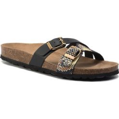 Klapki KAZAR - Dollie 45072-ST-00 Black. Czarne klapki damskie Kazar, bez wzorów, ze skóry ekologicznej, bez obcasa, bez zapięcia. W wyprzedaży za 169.00 zł.