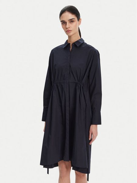 French Connection Sukienka codzienna 71NZS Granatowy Regular Fit. Niebieskie sukienki damskie French Connection, na co dzień, xl, bez wzorów, z bawełny, bez kołnierzyka, bez ramiączek, proste. Za 169.99 zł.