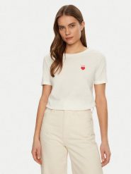 JDY T-Shirt Kitty 15318845 Biały Regular Fit. Białe t-shirty damskie JDY, l, bez wzorów, z bawełny, bez kołnierzyka, bez ramiączek. Za 49.99 zł.