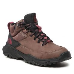 Trekkingi The North Face. Brązowe obuwie trekkingowe damskie The North Face, bez zapięcia. Za 379.99 zł.