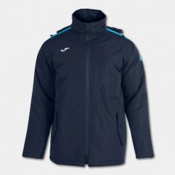 Kurtka wiatroszczelna Joma Trivor. Niebieskie kurtki męskie Joma, bez wzorów, z polaru, sportowe, z kapturem. Za 323.60 zł.