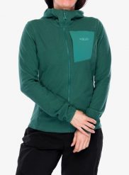 Bluza z kapturem damska Rab Tecton Hoody. Zielone bluzy damskie RAB, l, bez wzorów, z elastanu, bez ramiączek, z kapturem. Za 353.30 zł.