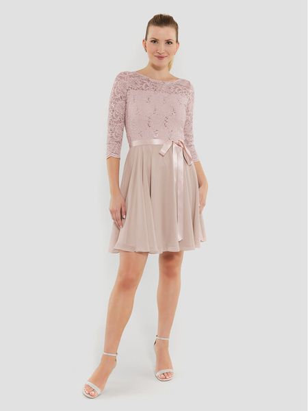 Swing Sukienka koktajlowa 77761210 Różowy Regular Fit. Czerwone sukienki damskie Swing, bez wzorów, z syntetyku, wizytowe, bez kołnierzyka, bez ramiączek. Za 609.99 zł.