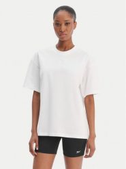 Reebok T-Shirt Reebok x Ewa Chodakowska Anka RK25611CCW Biały Relaxed Fit. Białe t-shirty damskie Reebok, xl, bez wzorów, z bawełny, bez kołnierzyka, bez ramiączek. Za 89.99 zł.