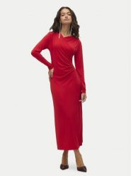 Vero Moda Sukienka koktajlowa Rasmine 10317033 Czerwony Slim Fit. Czerwone sukienki damskie Vero Moda, m, bez wzorów, z syntetyku, wizytowe, bez kołnierzyka, bez ramiączek. Za 129.99 zł.